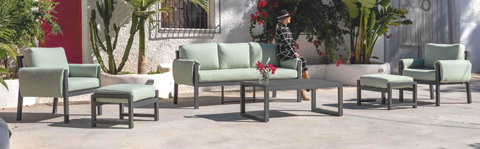 Arizona Aluminium Garden Sofa Set