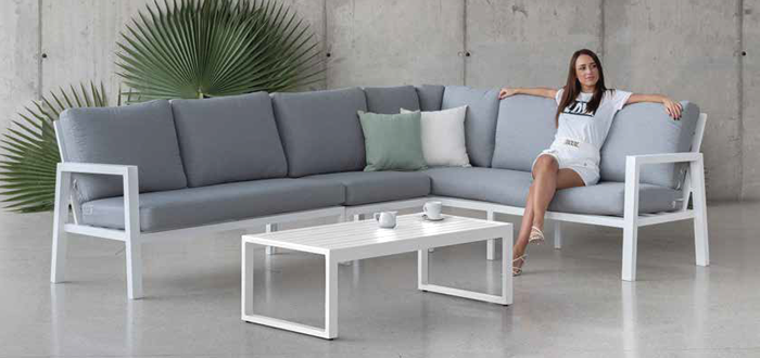 Hublot Aluminium Garden Sofa Set