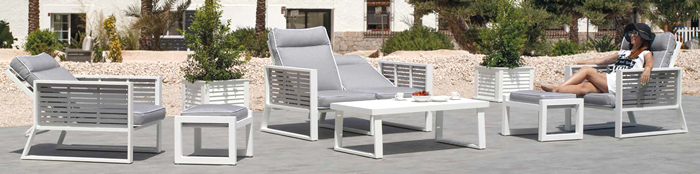 Samira Aluminium Garden Sofa Set