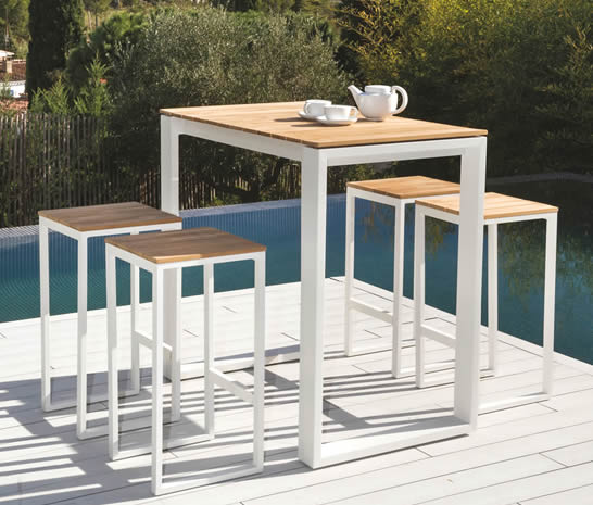 Fermo Teak High Bar Table