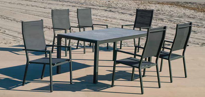 Hevea Aluminium Top Outdoor Dining Sets