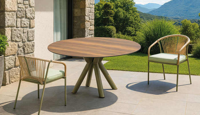 Hevea Aluminium Top Outdoor Dining Sets