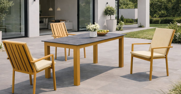 Hevea Aluminium Top Outdoor Dining Sets