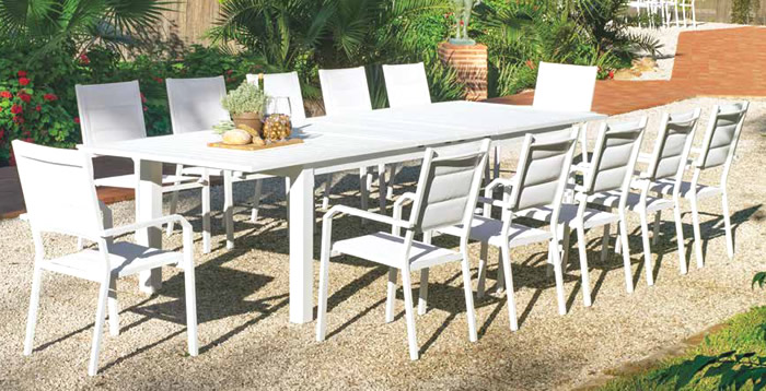 Hevea Aluminium Top Outdoor Dining Sets