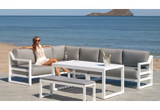 Dublian Aluminium Garden Furniture Dublian Aluminium Corner Sofa Set