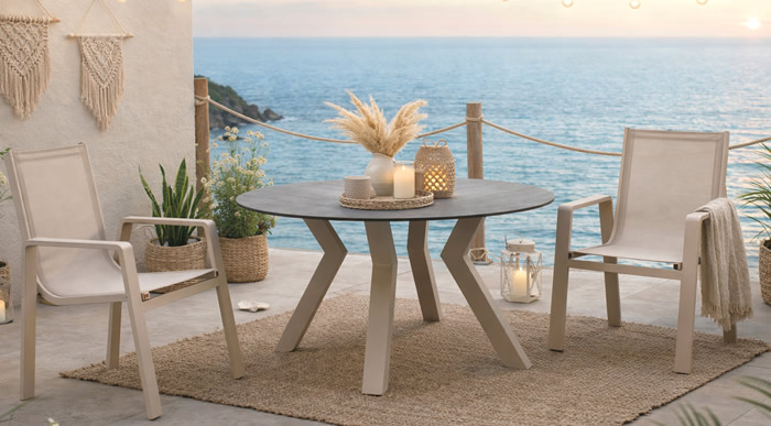 Hevea HPL Top Outdoor Dining Sets
