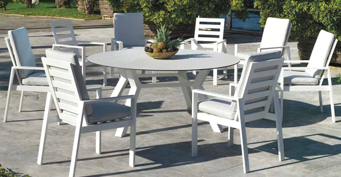 Hevea HPL Top Outdoor Dining Sets