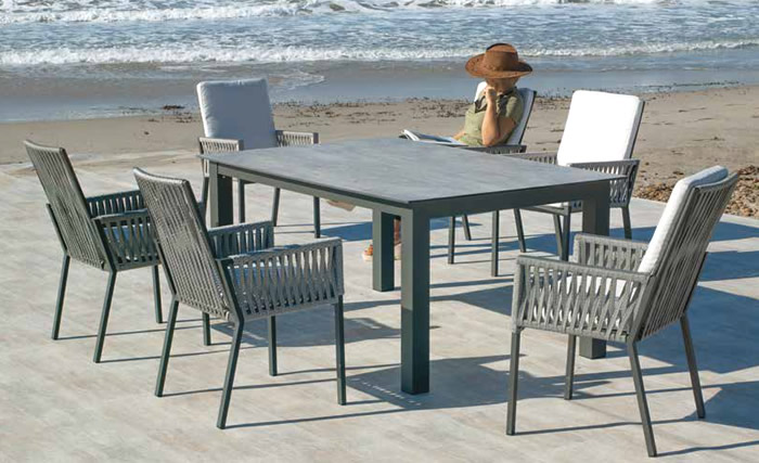 Hevea HPL Top Outdoor Dining Sets