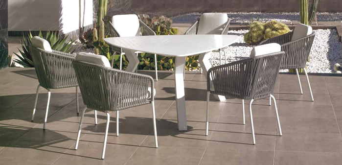 Hevea Krion Top Outdoor Dining Sets