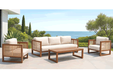 Mariet Aluminium Corner Sofa Set