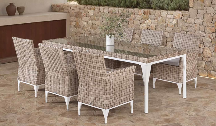 Brafta Square 160cm Table with 8 Armchairs